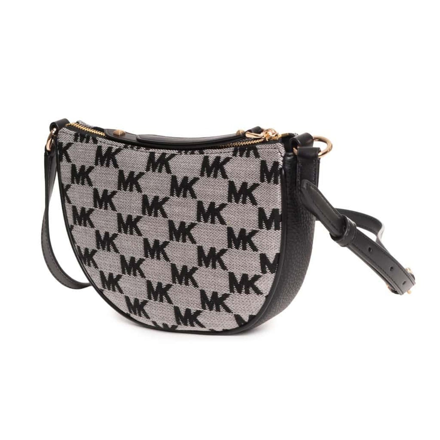 Michael Kors Jet Set Crossbody – Signature MK Canvas Black