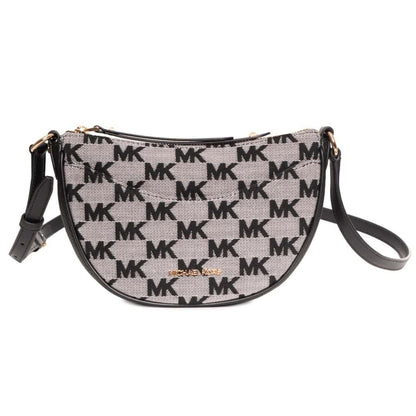 Michael Kors Jet Set Crossbody – Signature MK Canvas Black