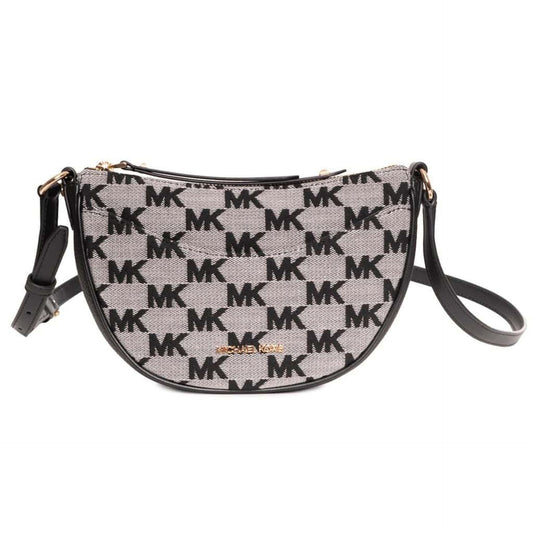 Michael Kors Jet Set Crossbody – Signature MK Canvas Black