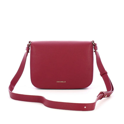 Coccinelle Tracolla R16 – Crossbody Tasche in Bordeaux mit Gold-Logo