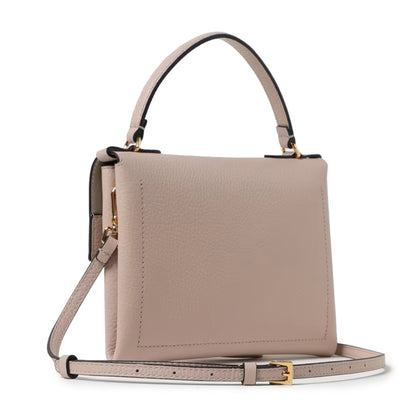 Coccinelle A Mano Sand – Luxus Handtasche aus Echtleder mit Goldverschluss