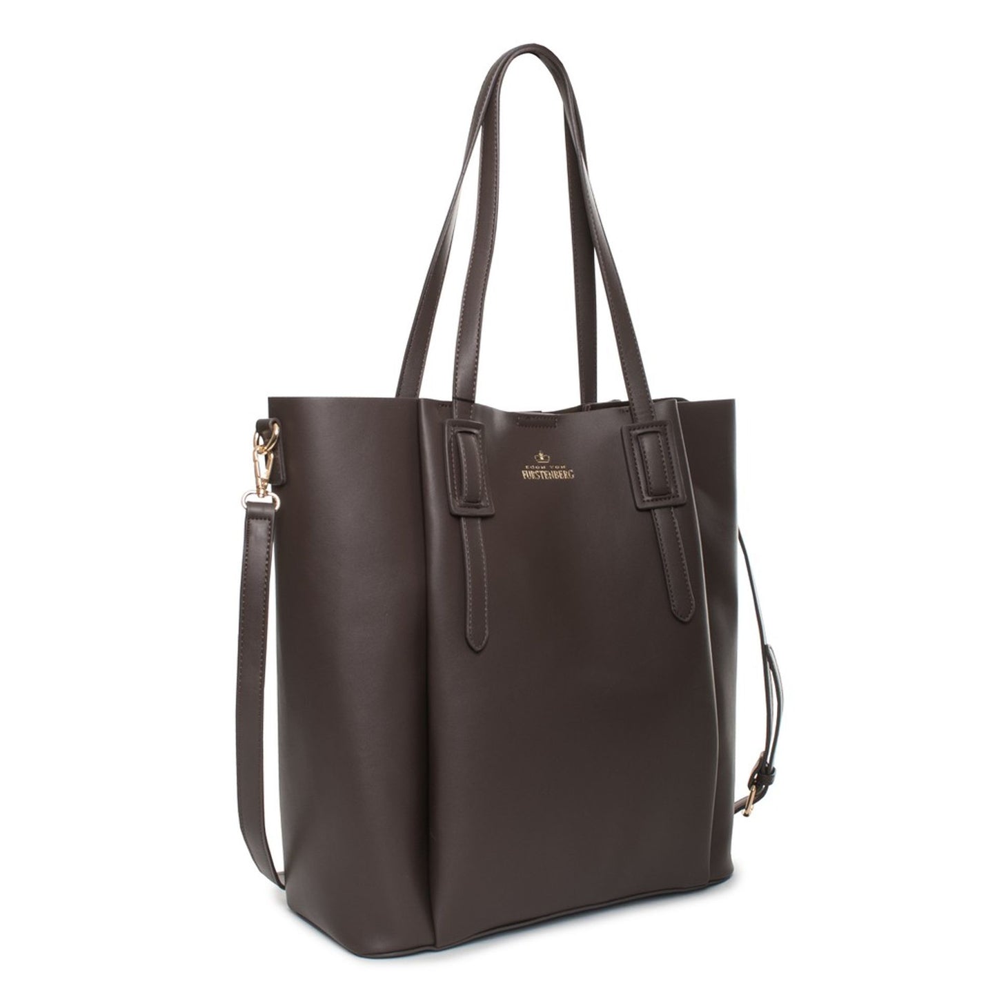 Egon von Fürstenberg GIADA Brown – Luxus Shopper mit Leder-Etui