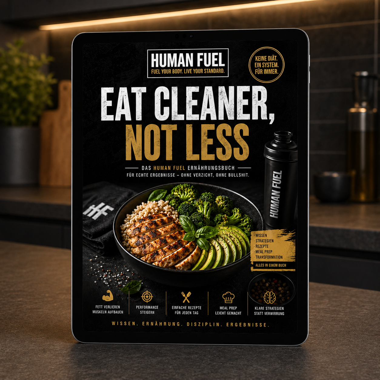 EAT CLEANER, NOT LESS – Rezept & Ernährungs E-Book