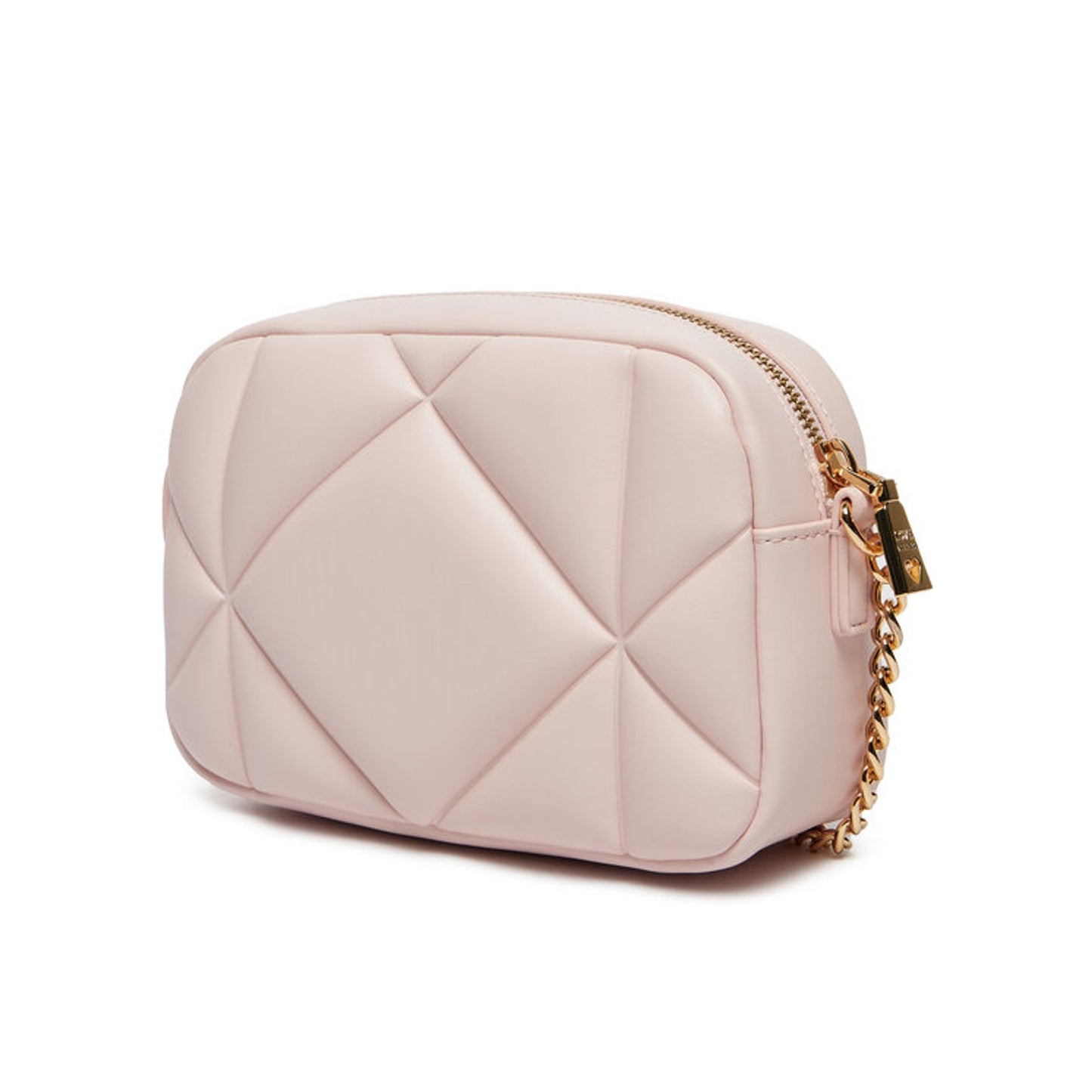 Love Moschino Tracolla Pink – Gepolsterte Crossbody Bag mit Goldkette