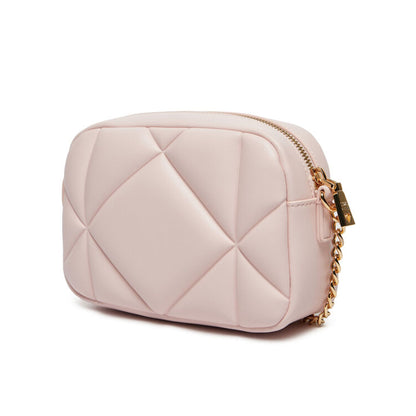 Love Moschino Tracolla Pink – Gepolsterte Crossbody Bag mit Goldkette