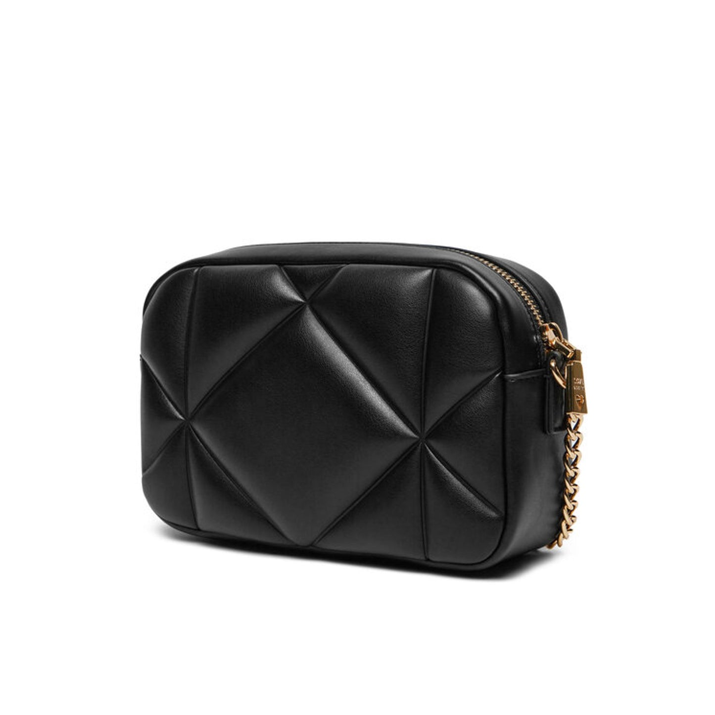 Love Moschino Tracolla Black – Gesteppt Crossbody Bag mit Goldlogo & Kette